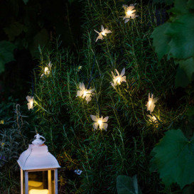 10 Butterfly LED Solar Fairy Lights - thumbnail 2