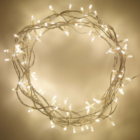 200 Warm White LED Fairy Lights On Clear Cable - thumbnail 2
