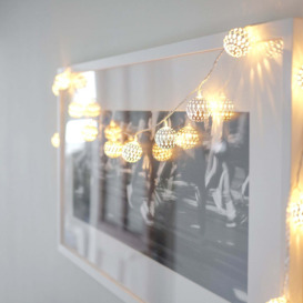 Silver Tangier Moroccan Fairy Lights - thumbnail 1