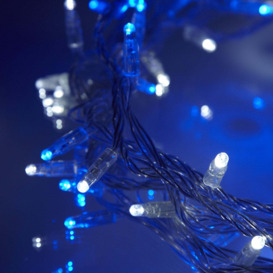 Core Connect 30m 300 Blue & White Connectable Fairy Lights Clear Cable - thumbnail 2