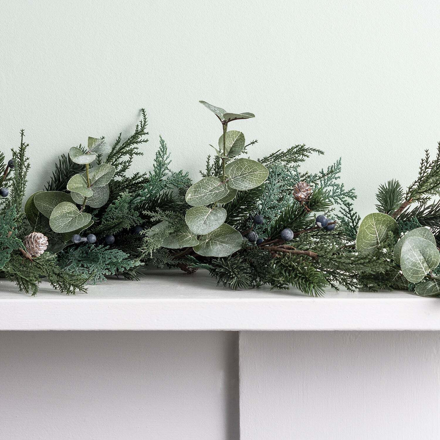 2m Frosted Berry and Pinecone Garland - image 1