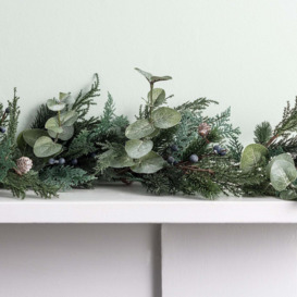 2m Frosted Berry and Pinecone Garland - thumbnail 1