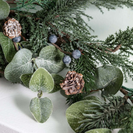 2m Frosted Berry and Pinecone Garland - thumbnail 2
