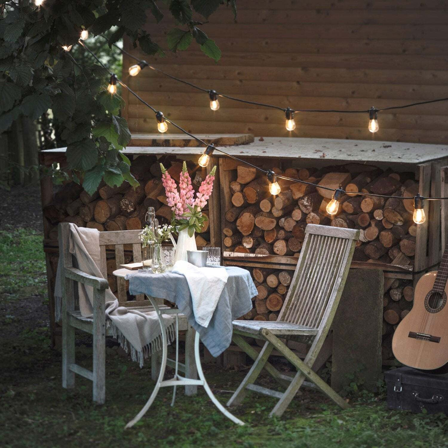 Ultimate Connect 70m 140 Warm White Festoon Lights Black Cable - image 1