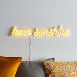 Hello Sunshine Neon Wall Light