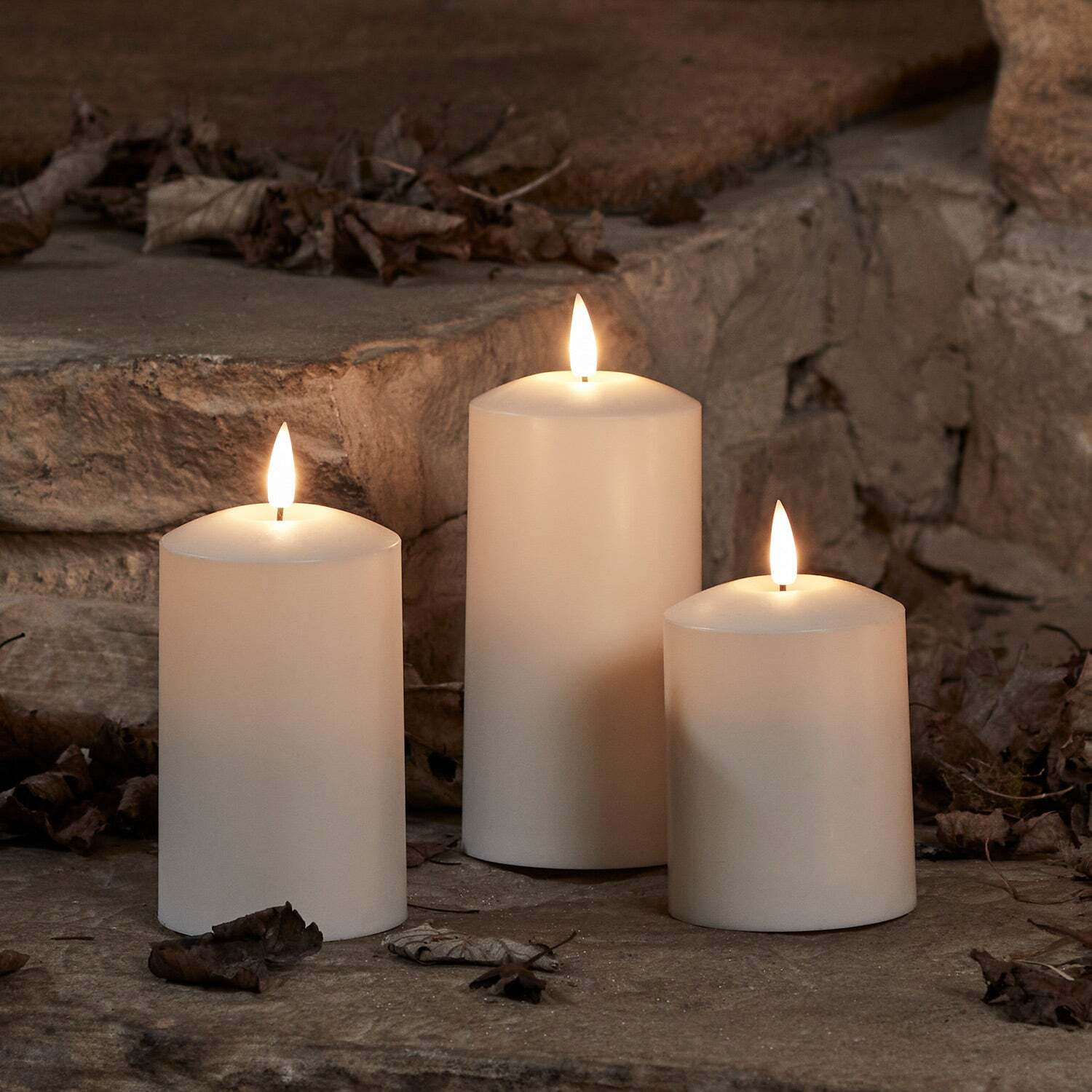 TruGlow® Waterproof Outdoor Candle Trio - image 1