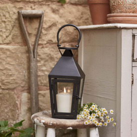Cairns Black Garden Lantern with TruGlow® Candle - thumbnail 2