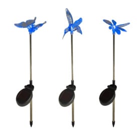 3 Butterfly, Dragonfly And Bird Solar Stakes - thumbnail 2