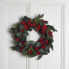 50cm Red Berry Wreath - thumbnail 1