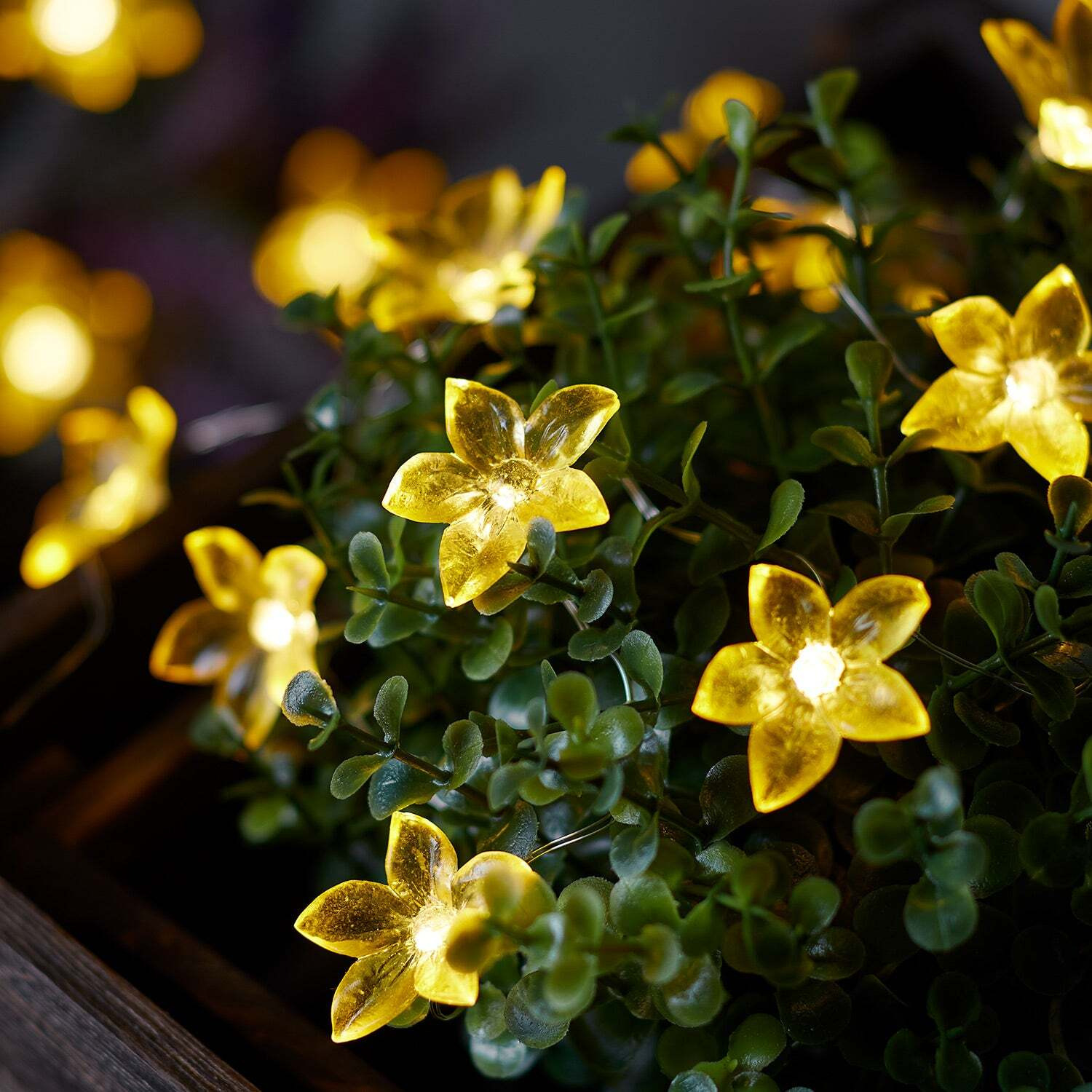 20 Yellow Flower Outdoor Micro Fairy Lights - image 1