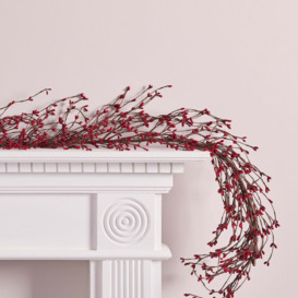 1.5m Red Rice Berry Christmas Garland - thumbnail 2