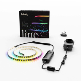 1.5m 90 LED Twinkly Line Smart App Controlled Strip Light Multi Coloured - thumbnail 1