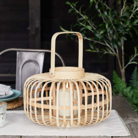 Bamboo Garden Lantern with TruGlow® Candle - thumbnail 2