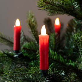 20 Red Christmas Tree Candle Lights - thumbnail 1