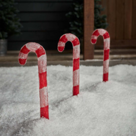 Candy Cane Trio Outdoor Christmas Decoration - thumbnail 2