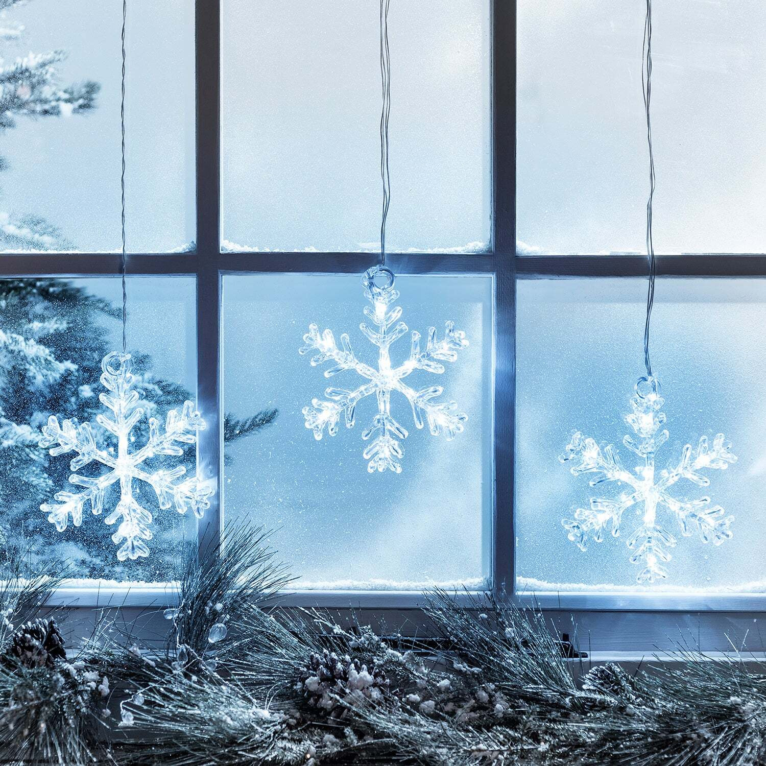 Stockholm Snowflake Christmas Window Light - image 1