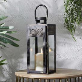 Nador Outdoor Moroccan Lantern with TruGlow® Candle - thumbnail 1