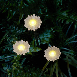 9 Daisy Flower Solar Stake Lights - thumbnail 2