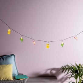 20 LED Flamingo, Pineapple & Cactus Fairy Lights - thumbnail 1