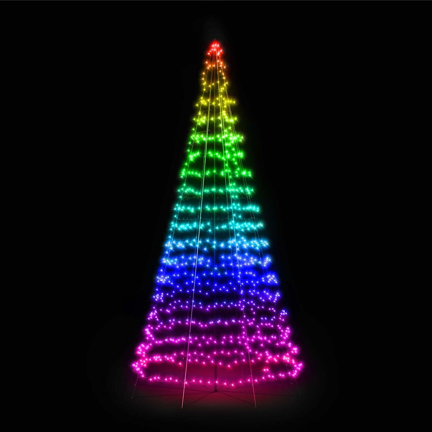 4m 750 LED Twinkly Smart App Controlled Outdoor Christmas Tree Multi Coloured & White Edition - image 1