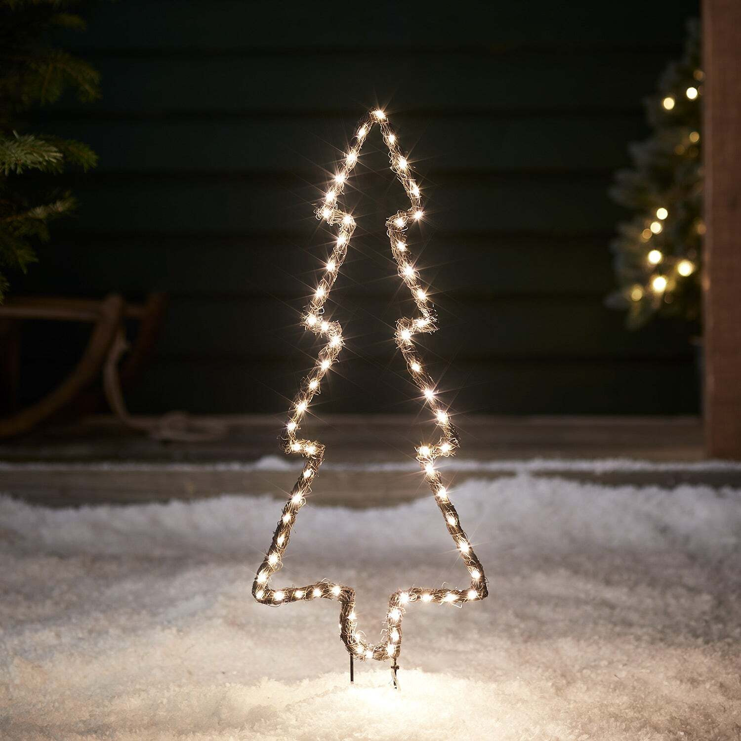 Willow Outdoor Christmas Tree Stake Light - image 1