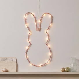 Micro LED Easter Bunny Wreath