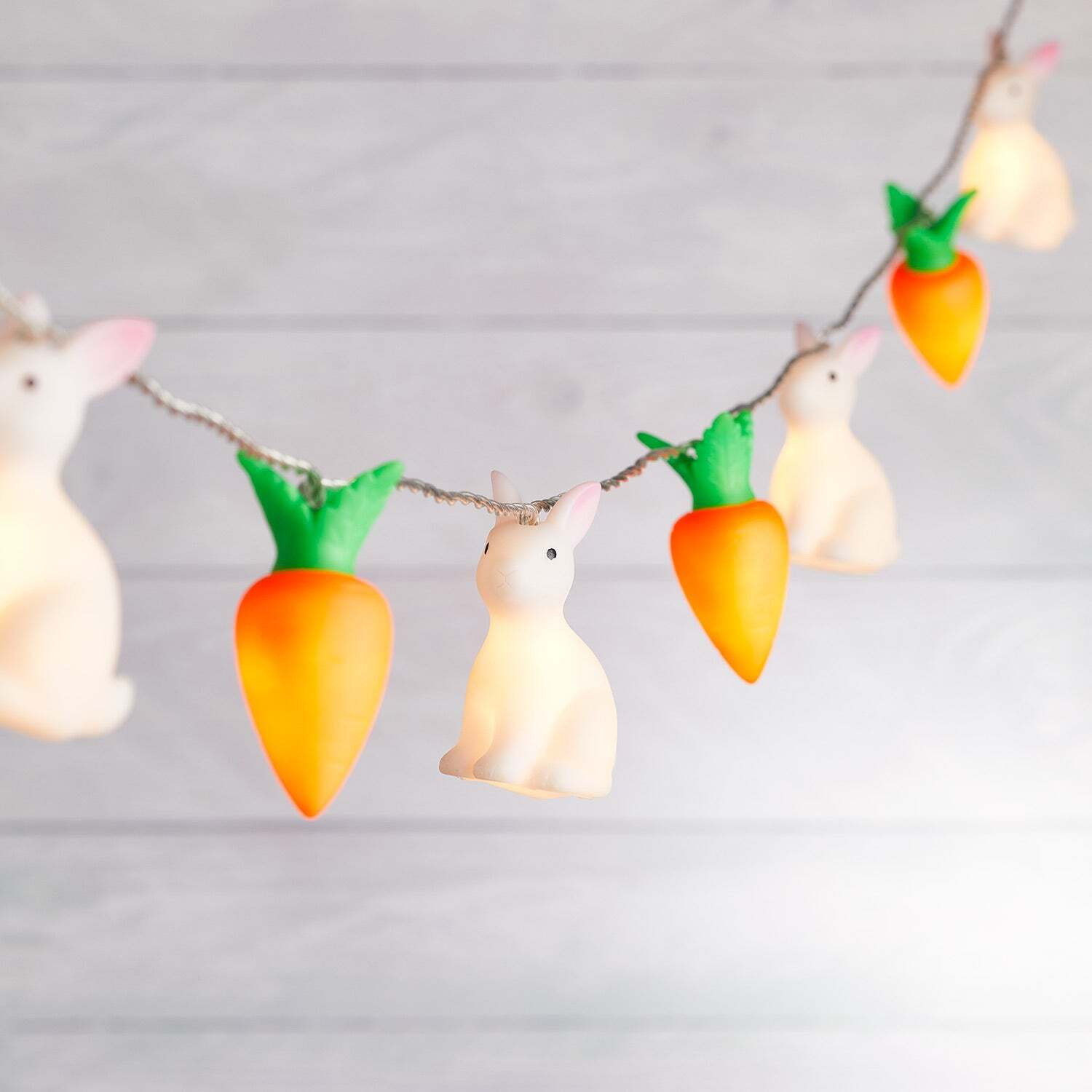 20 Bunny & Carrot Easter Fairy Lights - image 1