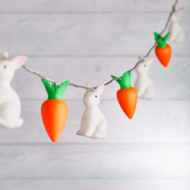 20 Bunny & Carrot Easter Fairy Lights - thumbnail 2
