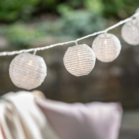10 Plug in Connectable Cut out Lantern String Lights - thumbnail 2