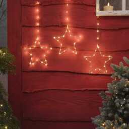 LED Hanging Star Christmas Decoration Trio - thumbnail 1