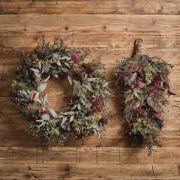Pre Lit Autumn Winter Wreath & Bough - thumbnail 2