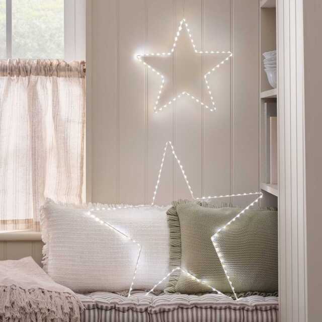 Set of 2 Dual Colour LED Osby Star Silhouettes - image 1