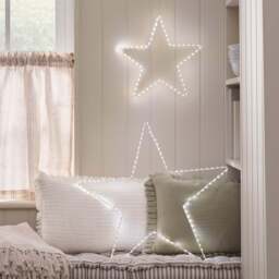 Set of 2 Dual Colour LED Osby Star Silhouettes - thumbnail 1