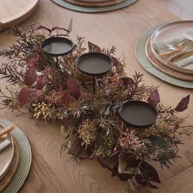 70cm Autumn Winter Trio Candle Holder - image 1