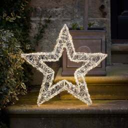 38cm Wire Wrapped 3D LED Star Light - thumbnail 1