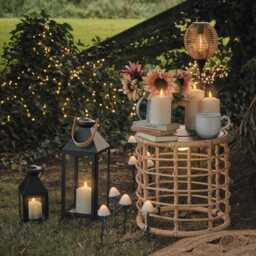Hygge Solar Powered Light Up Garden Table - thumbnail 2