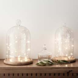 Set of 2 20 Warm White LED Micro Battery Fairy Lights