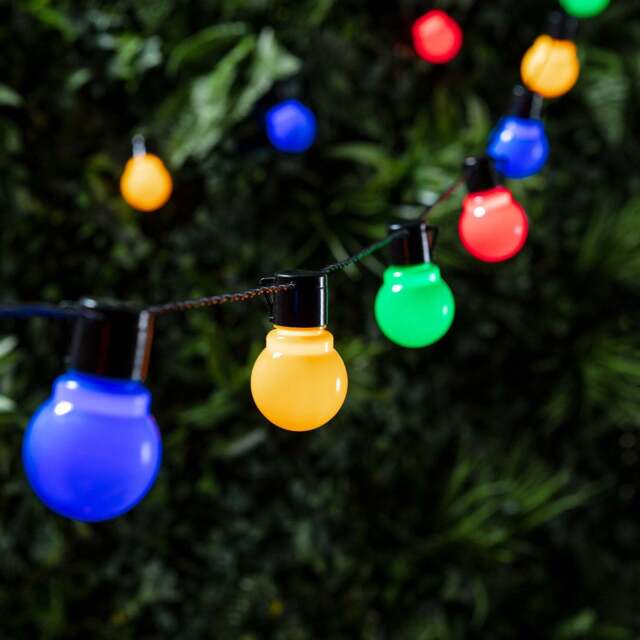 30 Multi Coloured Plug In Fiesta Festoon Lights - image 1