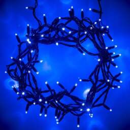 Core Connect 40m 400 Blue Connectable Fairy Lights Green Cable - thumbnail 2