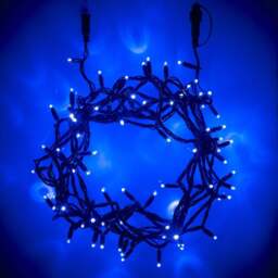Core Connect 40m 400 Blue Connectable Fairy Lights Green Cable - thumbnail 1