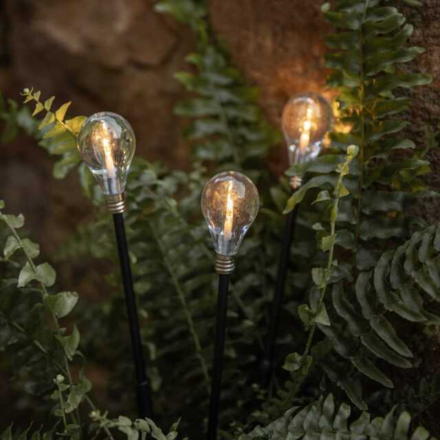3 Mini Solar Festoon Stake Lights - image 1