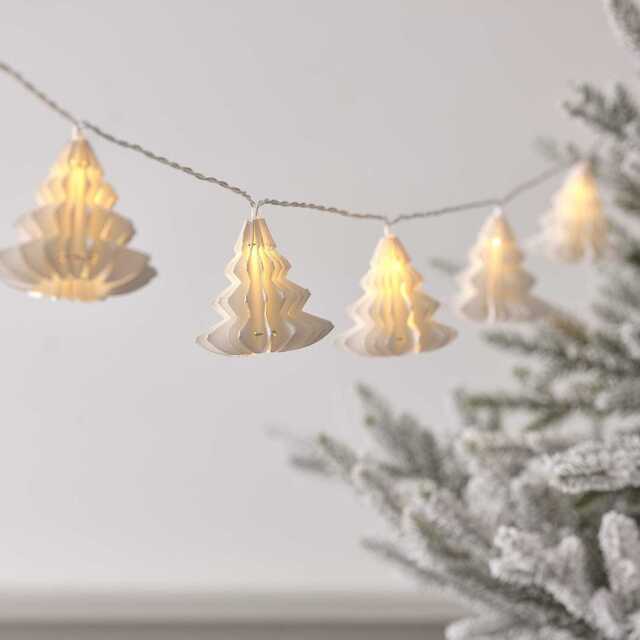 1.8m Paper Christmas Tree LED String Lights - image 1