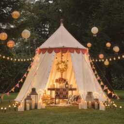 20 Warm White Vintage Style Solar Festoon Lights - thumbnail 2