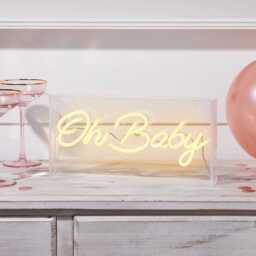 Oh Baby Neon Light Box - thumbnail 1