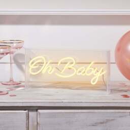 Oh Baby Neon Light Box - thumbnail 1