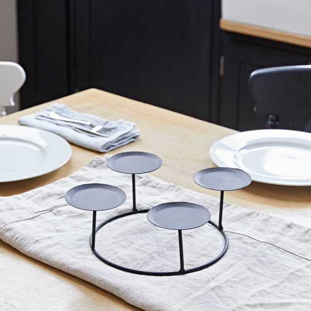 20cm Table Pillar Candle Holder - image 1