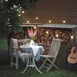 Ultimate Connect 15m 30 Warm White Festoon Lights Black Cable - thumbnail 2