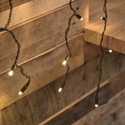 Core Connect 6m x 2m 576 Warm White Connectable Curtain Lights Black Cable - thumbnail 2