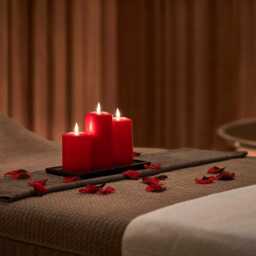 TruGlow® Red LED Pillar Candle Trio With Remote Control - thumbnail 2