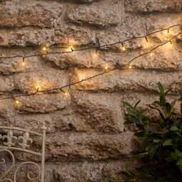 50 Warm White LED Solar Lights with USB Rechargeable Solar Panel - thumbnail 2